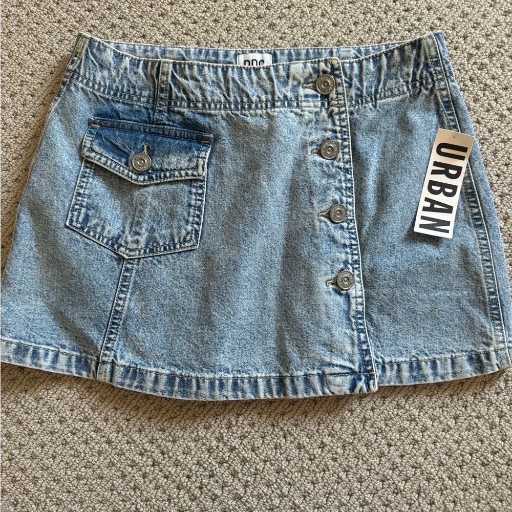 BDG Urban Outfitters Denim Asymmetrical Mini Skirt
